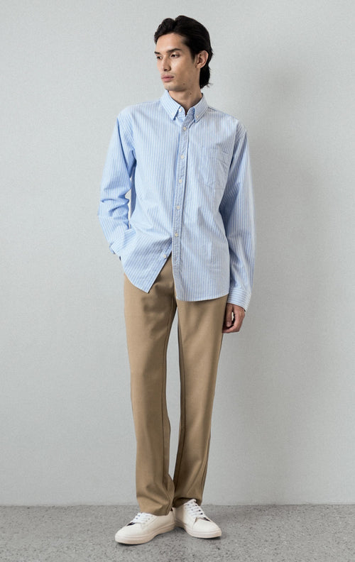 Marcus Top - Pinstripe Blue
