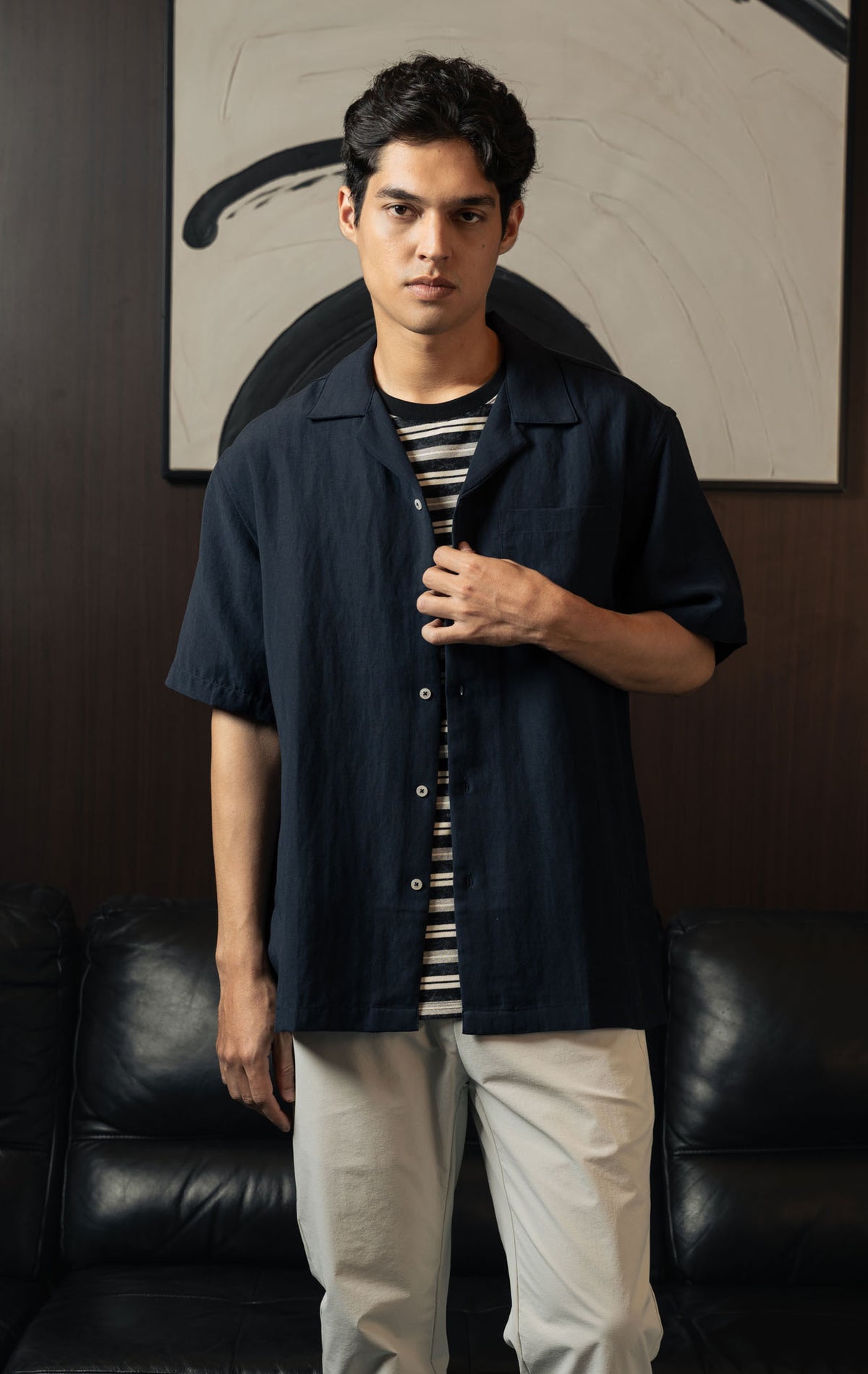 Gideon Top - Navy