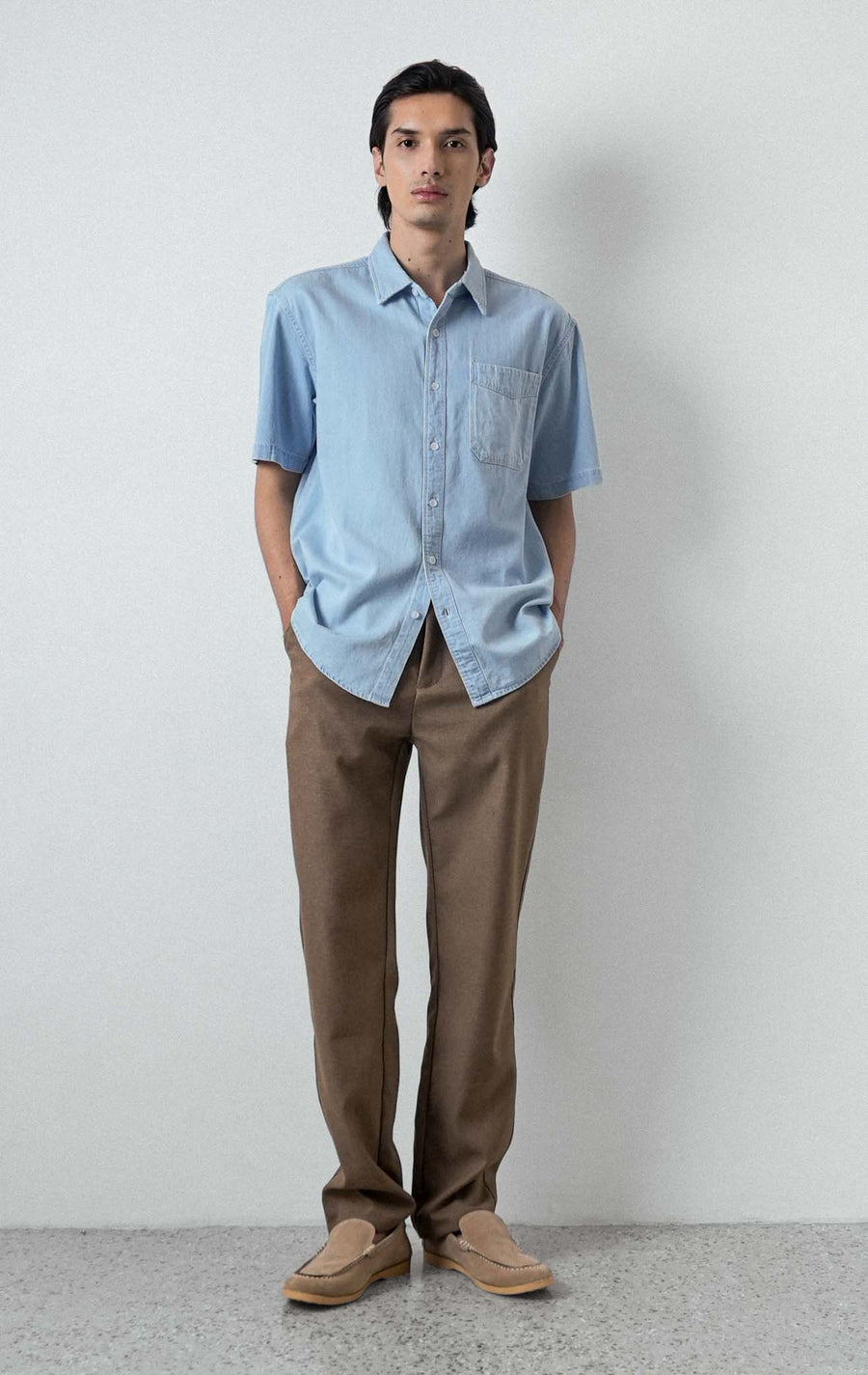 Damian Top - Denim Blue