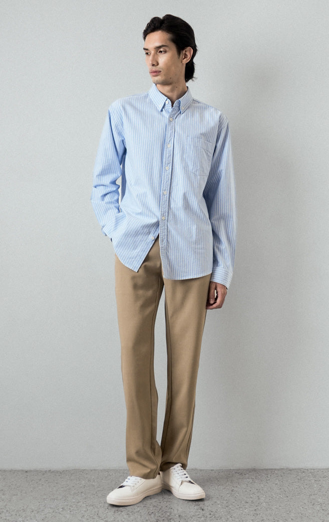 Marcus Top - Pinstripe Blue
