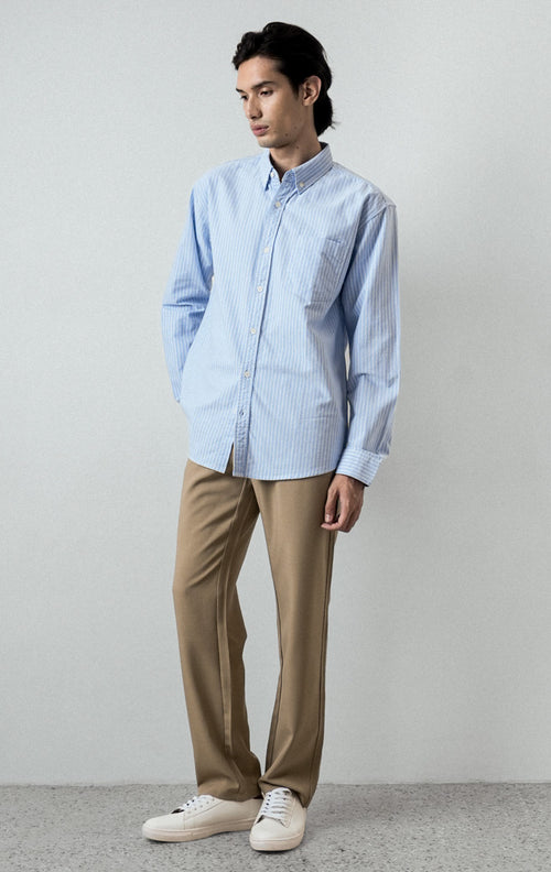 Marcus Top - Pinstripe Blue