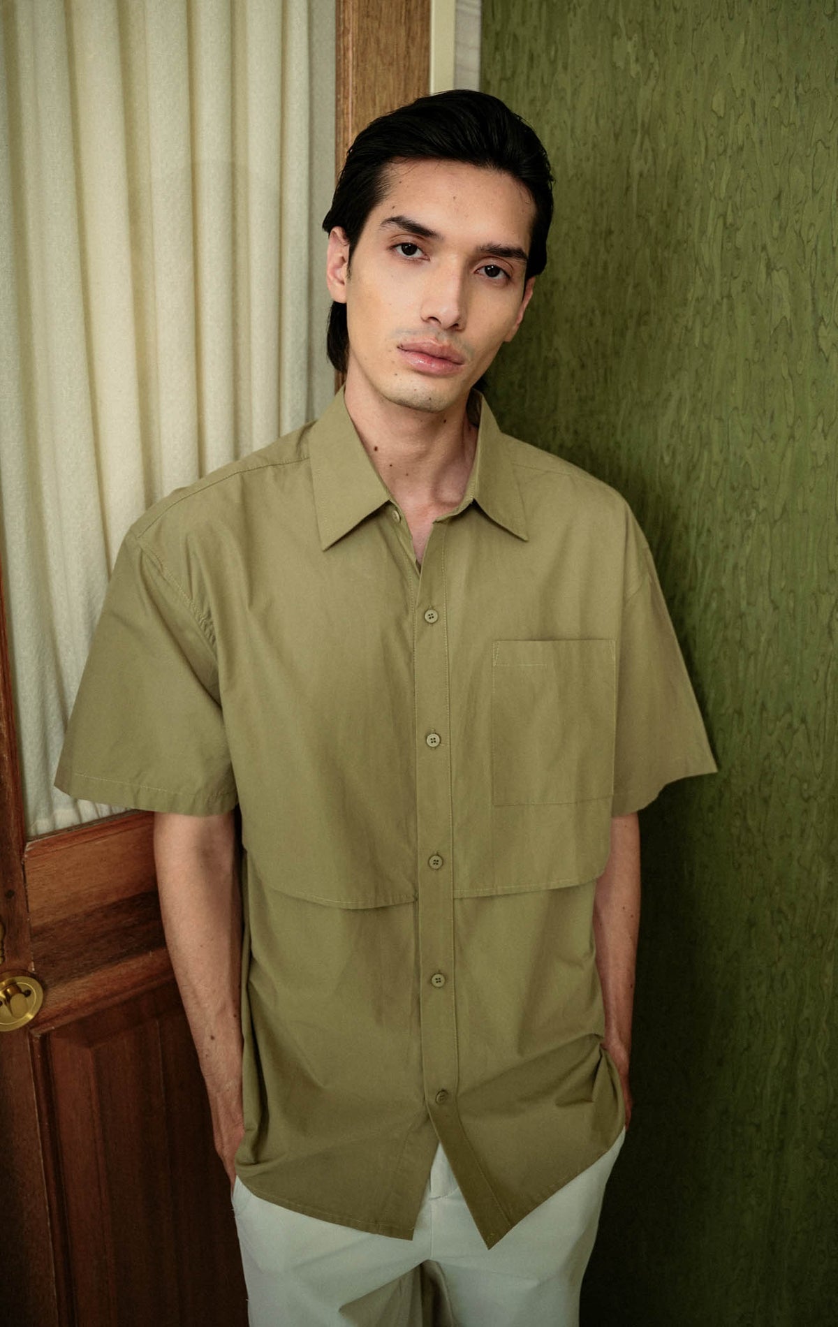 Owen Top - Dusty Olive
