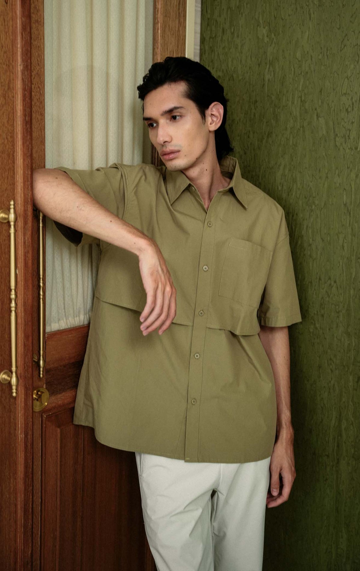 Owen Top - Dusty Olive