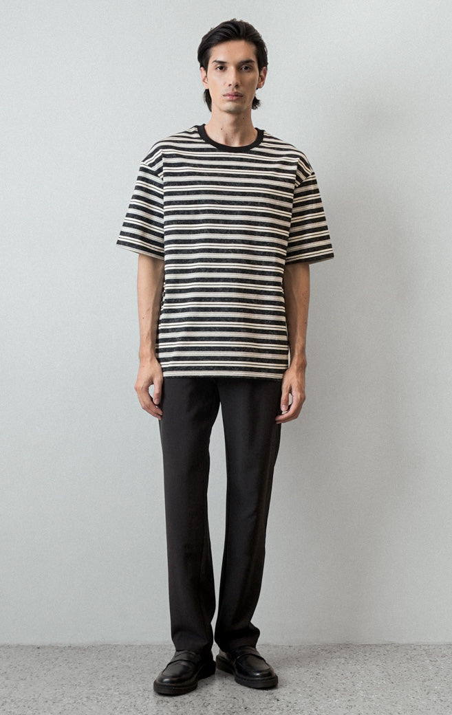 Julian Top - Black Stripe Grey