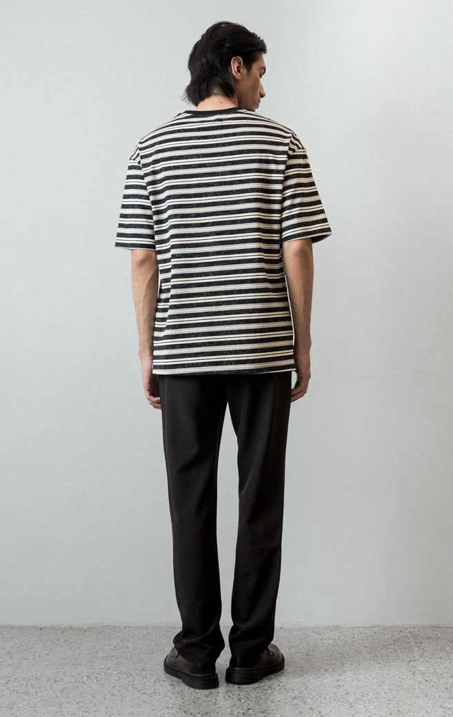 Julian Top - Black Stripe Grey