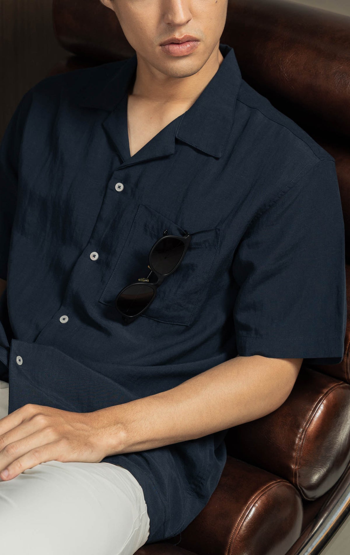 Gideon Top - Navy