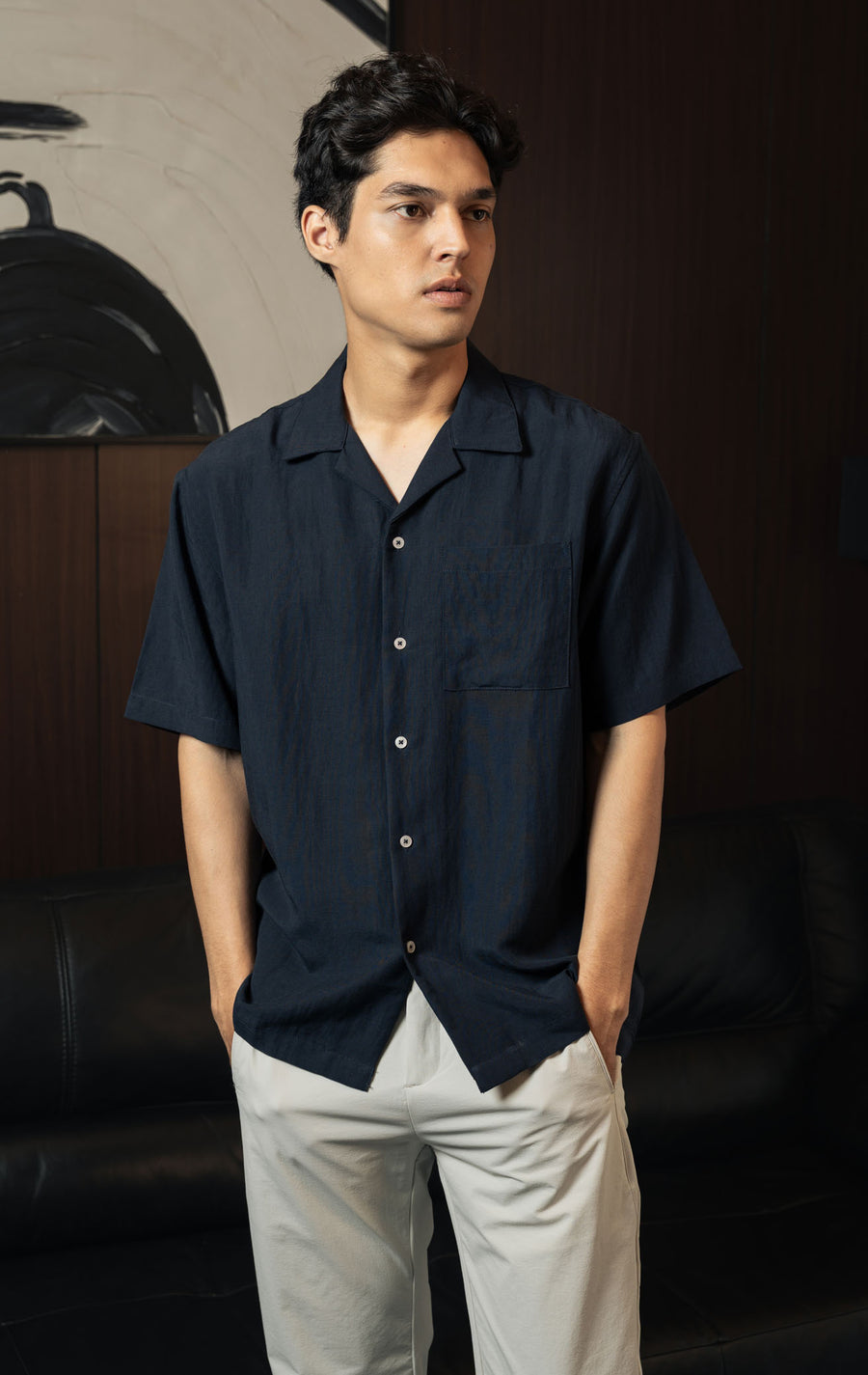 Gideon Top - Navy