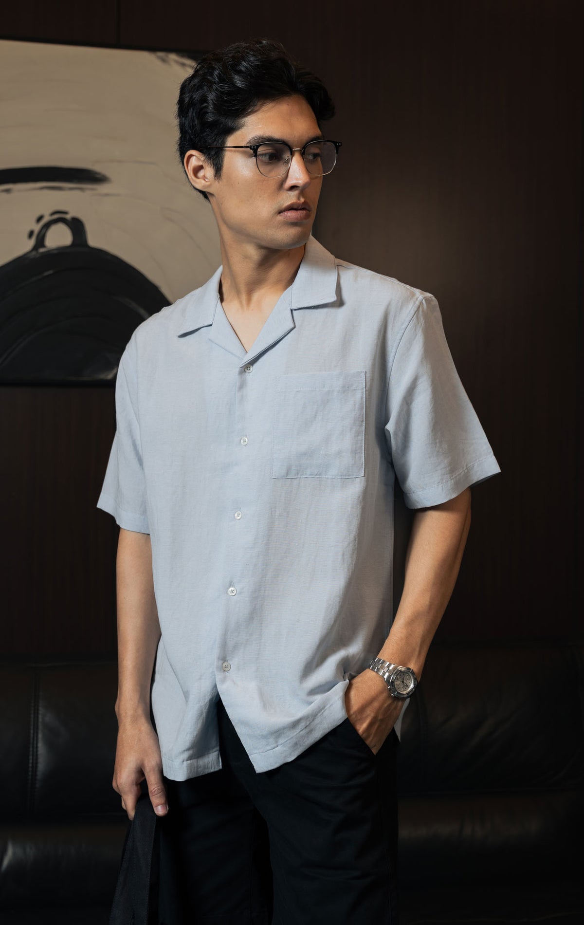Gideon Top - Blue